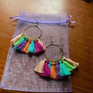 Tassel Hoop Earrings